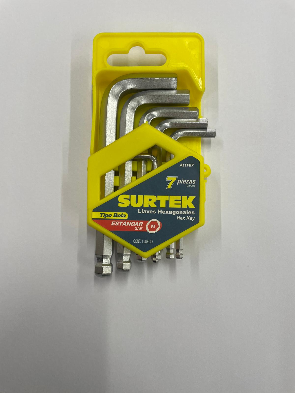 JUEGO 7 LLAVE HEX SURTEK