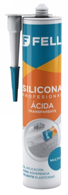 SILICONA ACIDA FELL TRANSPARENTE 280ML